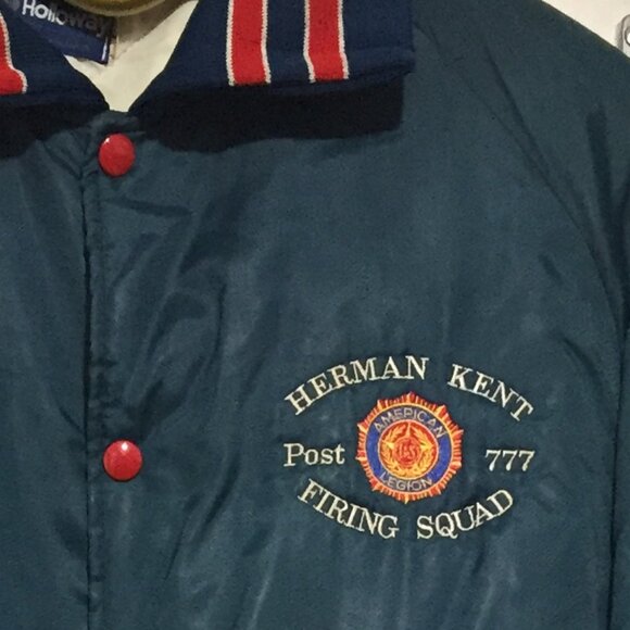 VINTAGE HOLLOWAY BOMBER VARSITY JACKETS SIZE L - Picture 6 of 10